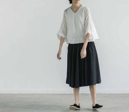 edoa Oversized ramie Shitr