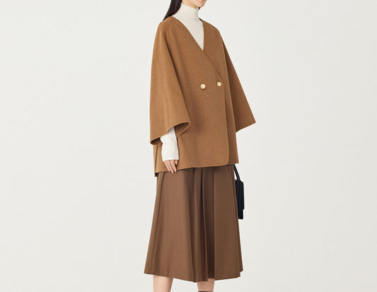 edoa Double Faced Wool Short Coat