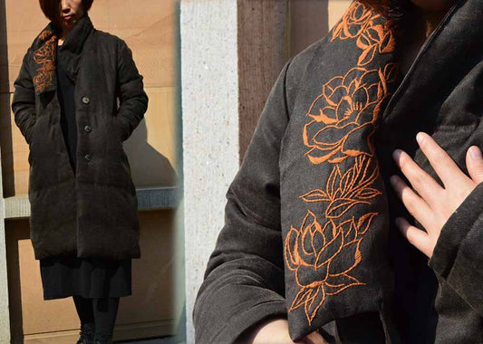 edoa Mud Silk Down Coat