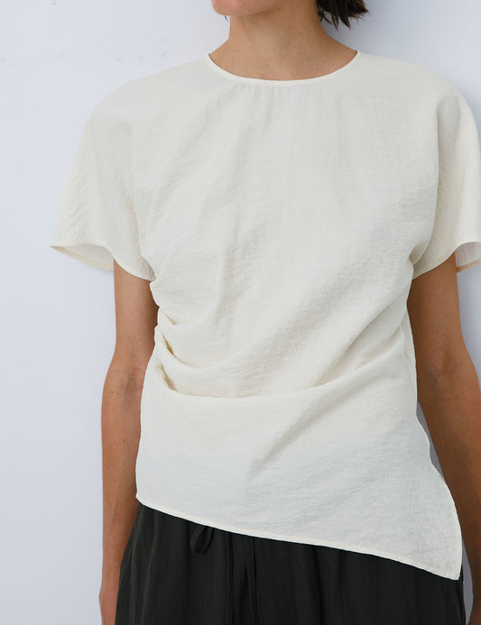 edoa Dry Silk Asymmetrical Shirt