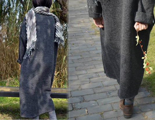 edoa Knit Wool Supersized Dress
