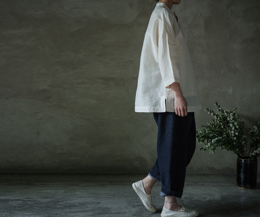 edoa Paper Cotton Chinese Top