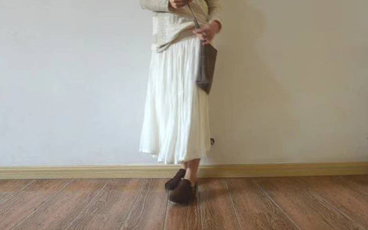 edoa Pure Silk Crepe Skirt