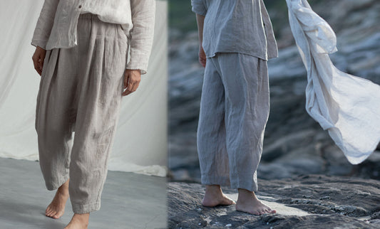 edoa Relaxed Flax Linen Pants