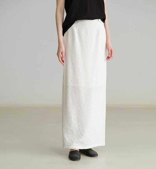 edoa Dry Silk Maxi Pen Skirt