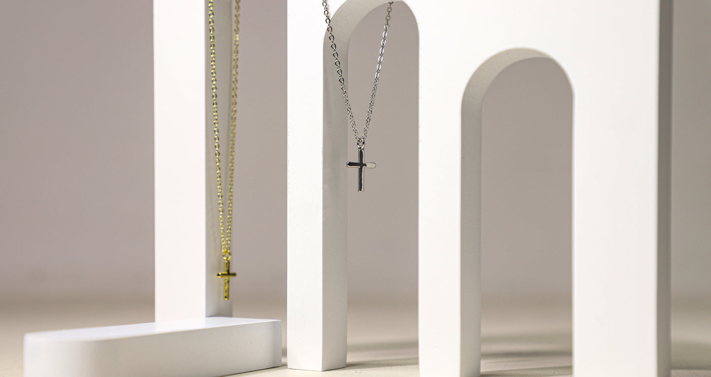 simple cross necklace
