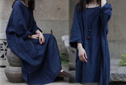 edoa Washed Linen Oversize Dress