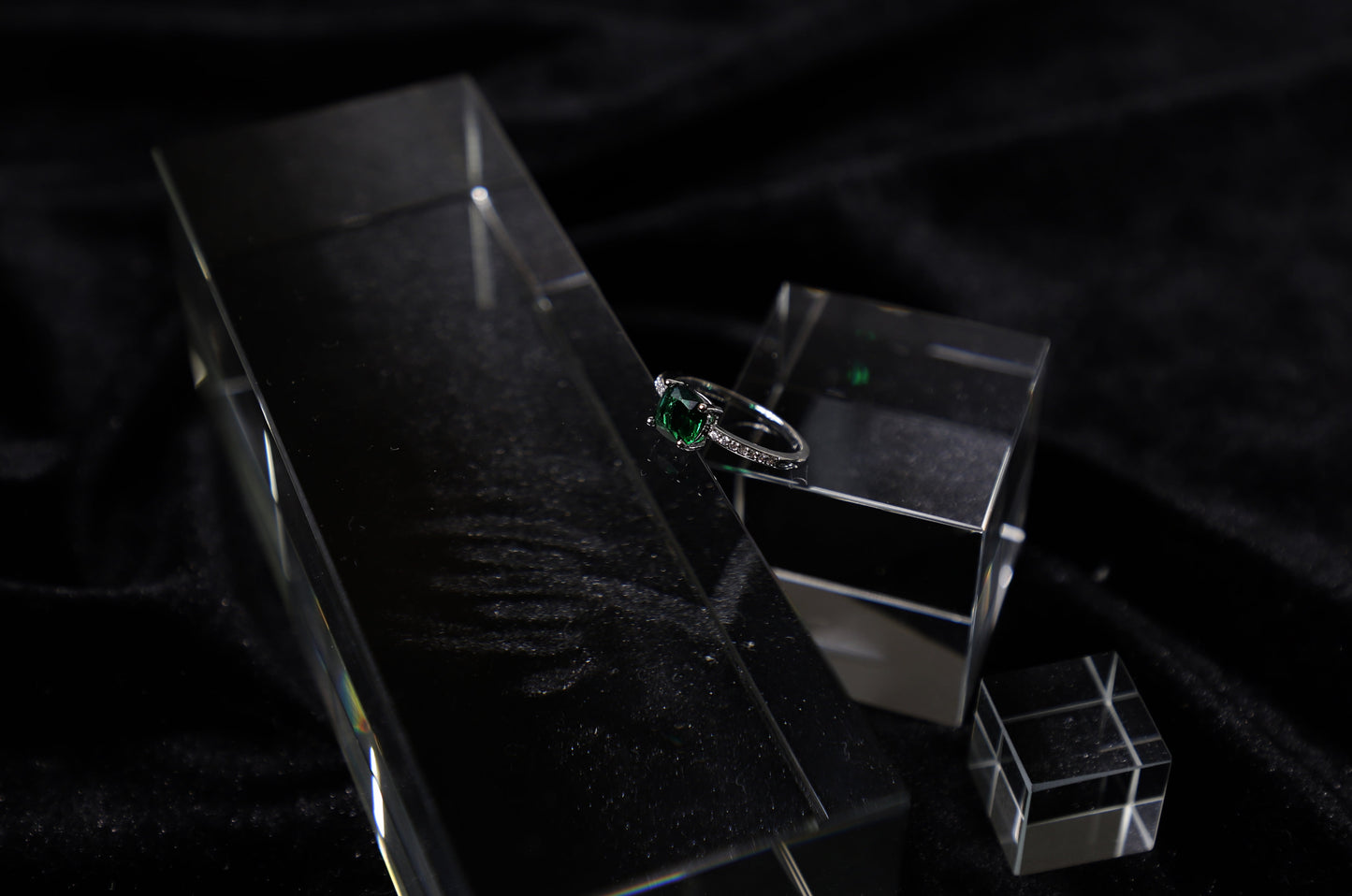 square birthstone ring