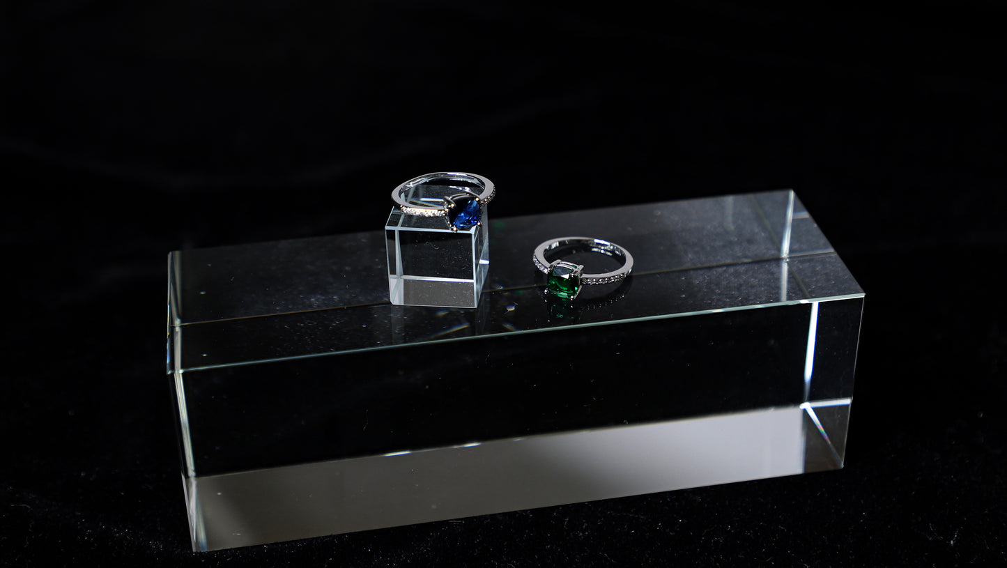 square birthstone ring
