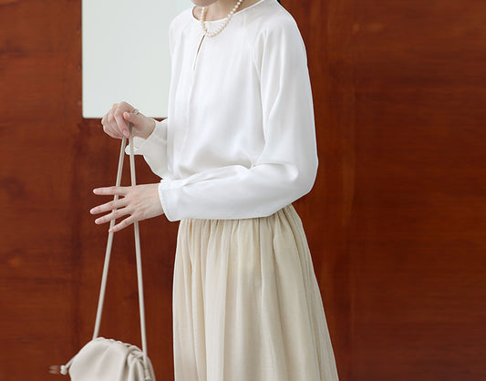 edoa Silk Charmeuse Tee