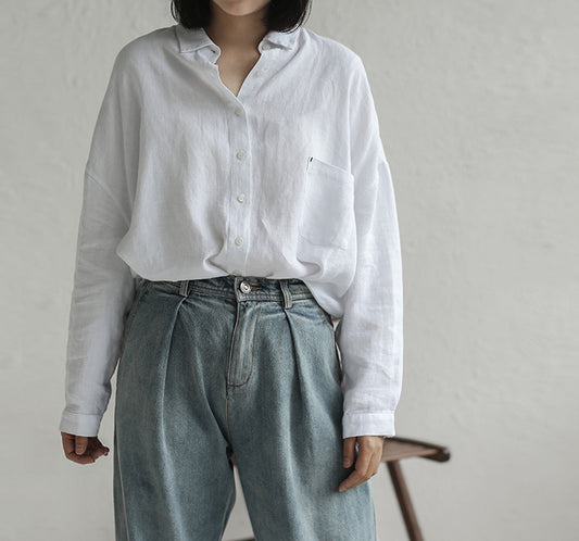 edoa Loose Linen Shirt