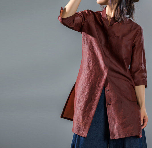 edoa Mud Silk Button-down Shirt