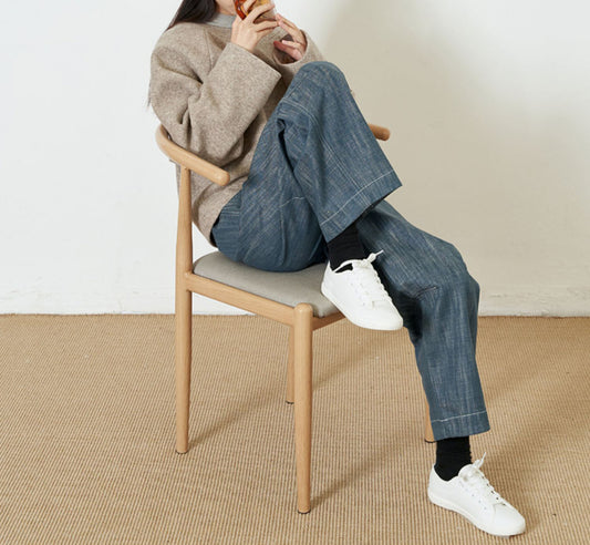 edoa Boiled Wool Minimalist Pullover Top