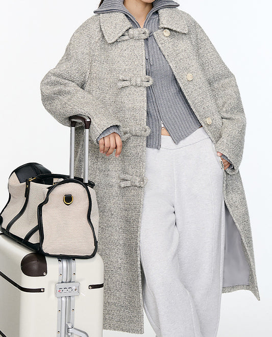 edoa Wool Bouclé Travel Coat