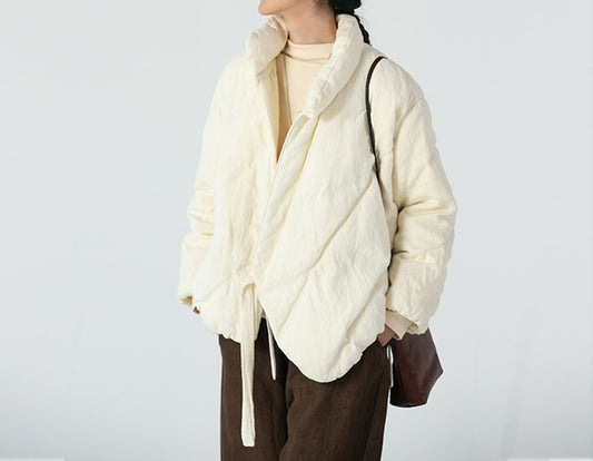 edoa Linen Goose Down Coat