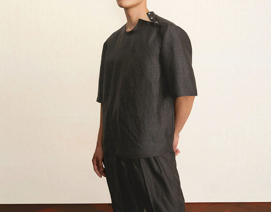 edoa Chinese Mud Silk Shirt