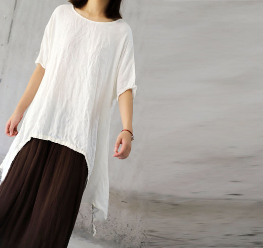 edoa Oversized Linen Tunic