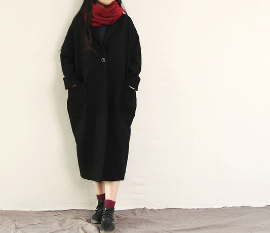 edoa Oversized Wool Coccon Coat
