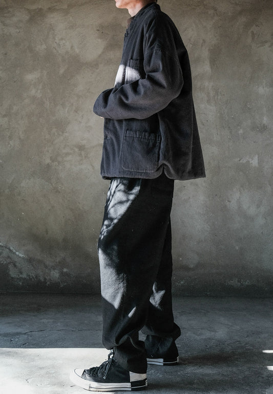 edoa Dark Gray Cotton Twill Padding Jacket