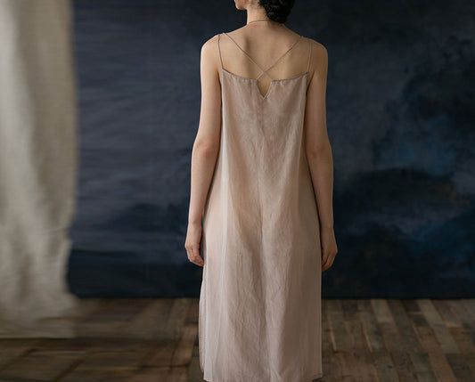 edoa Silk Cotton Blend Slip Dress