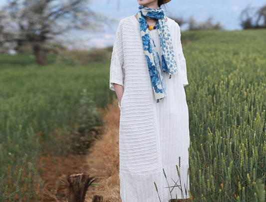 edoa Hand-pintucked Linen Dress