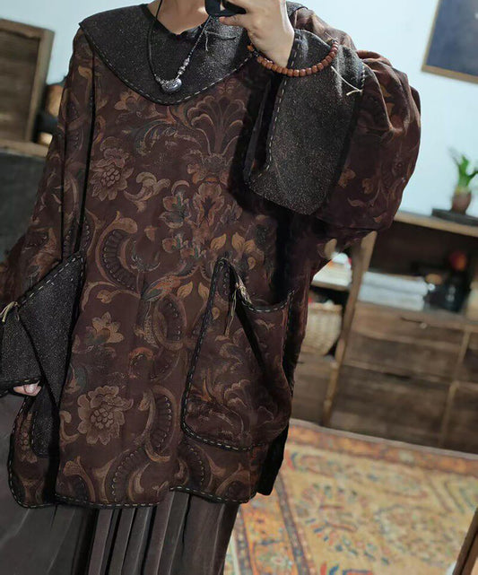 edoa Mud Silk Lined Cheongsam Top