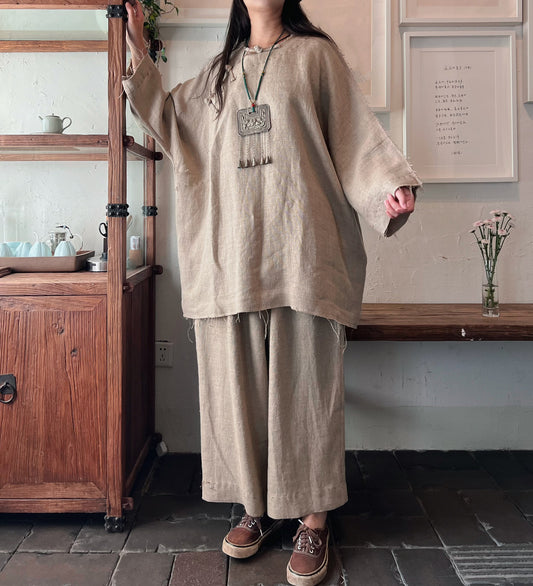 Flax Linen Meditation Co-ord Set N215