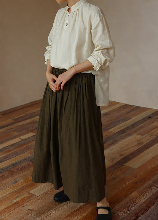 edoa Tussah Silk Linen Blend Chines Blouse