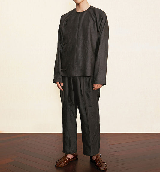 edoa Chinese Mud Silk Cheongsam Top
