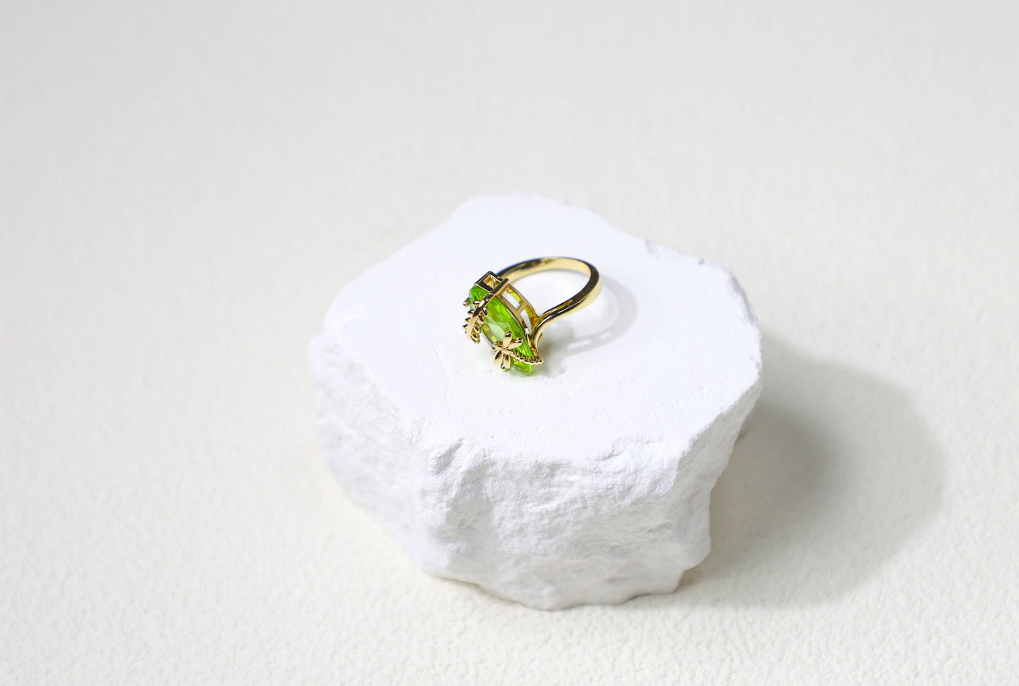 olive birthstone ring