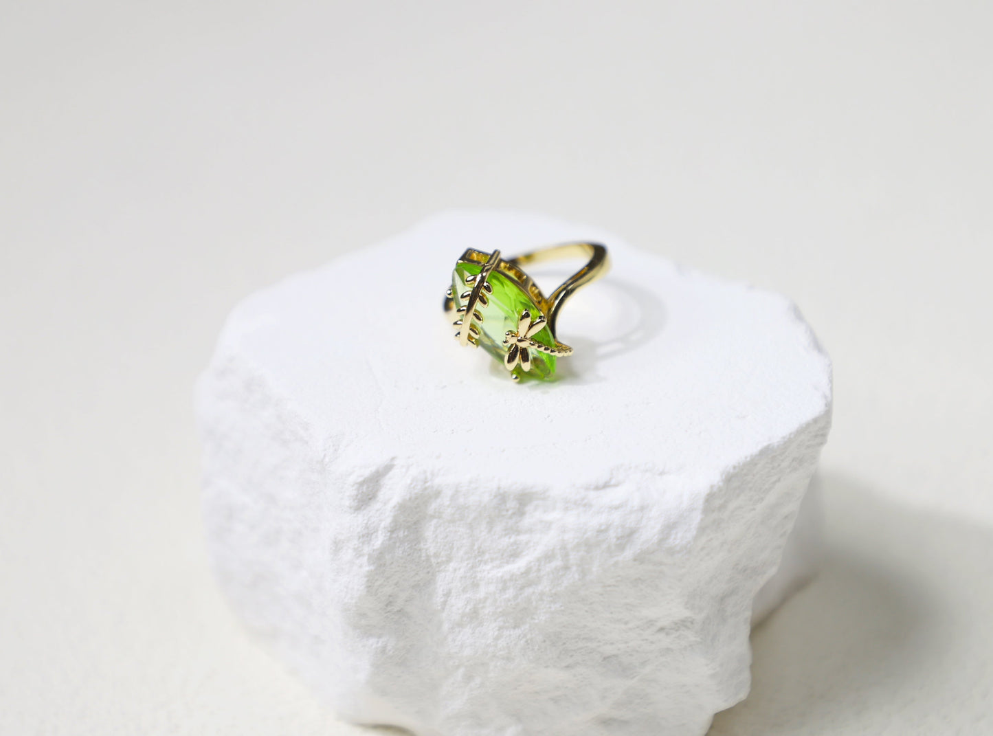 olive birthstone ring