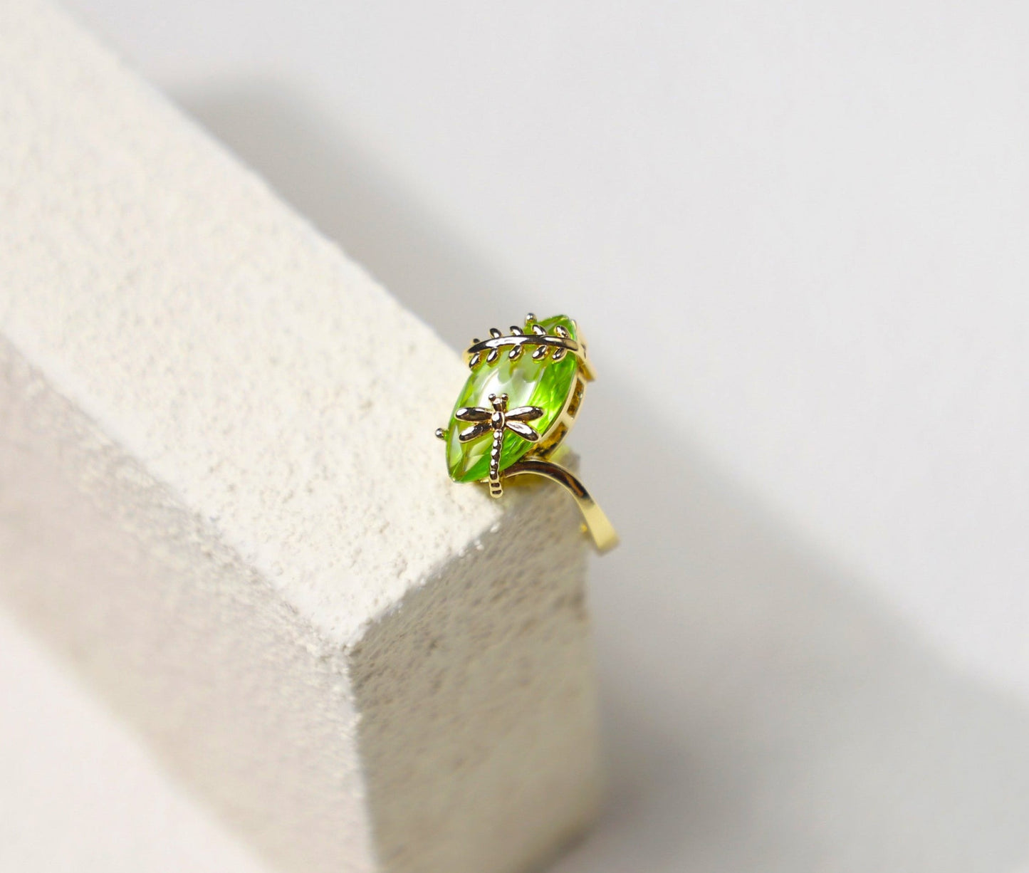 olive birthstone ring