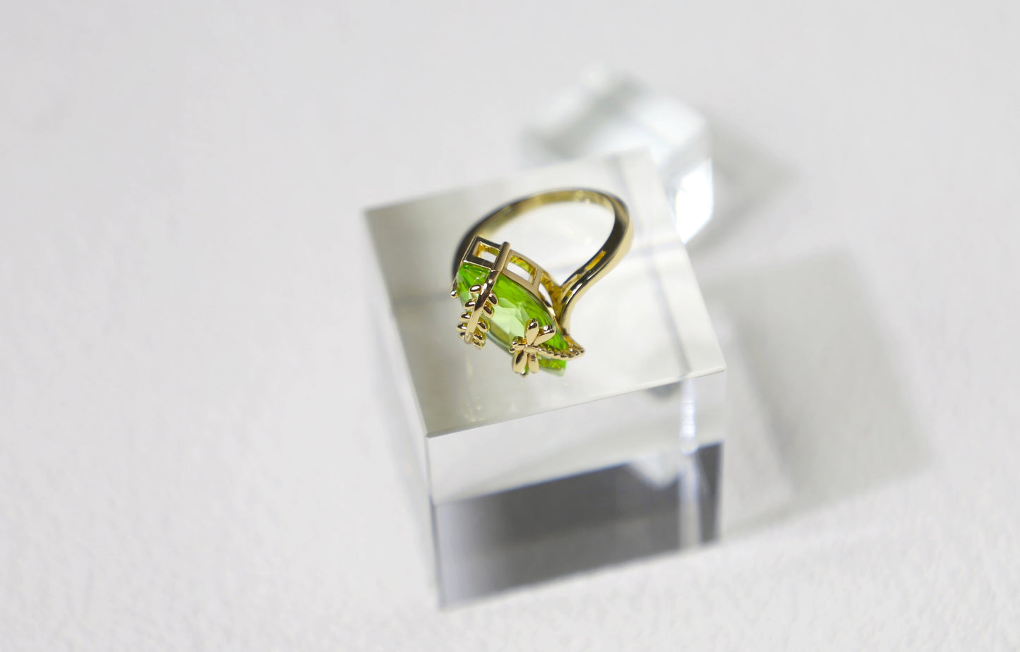 olive birthstone ring