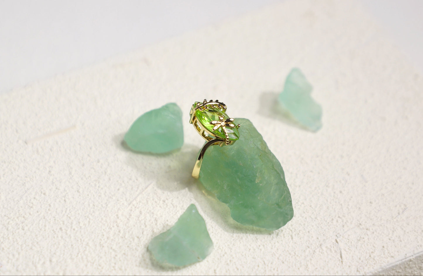 olive birthstone ring