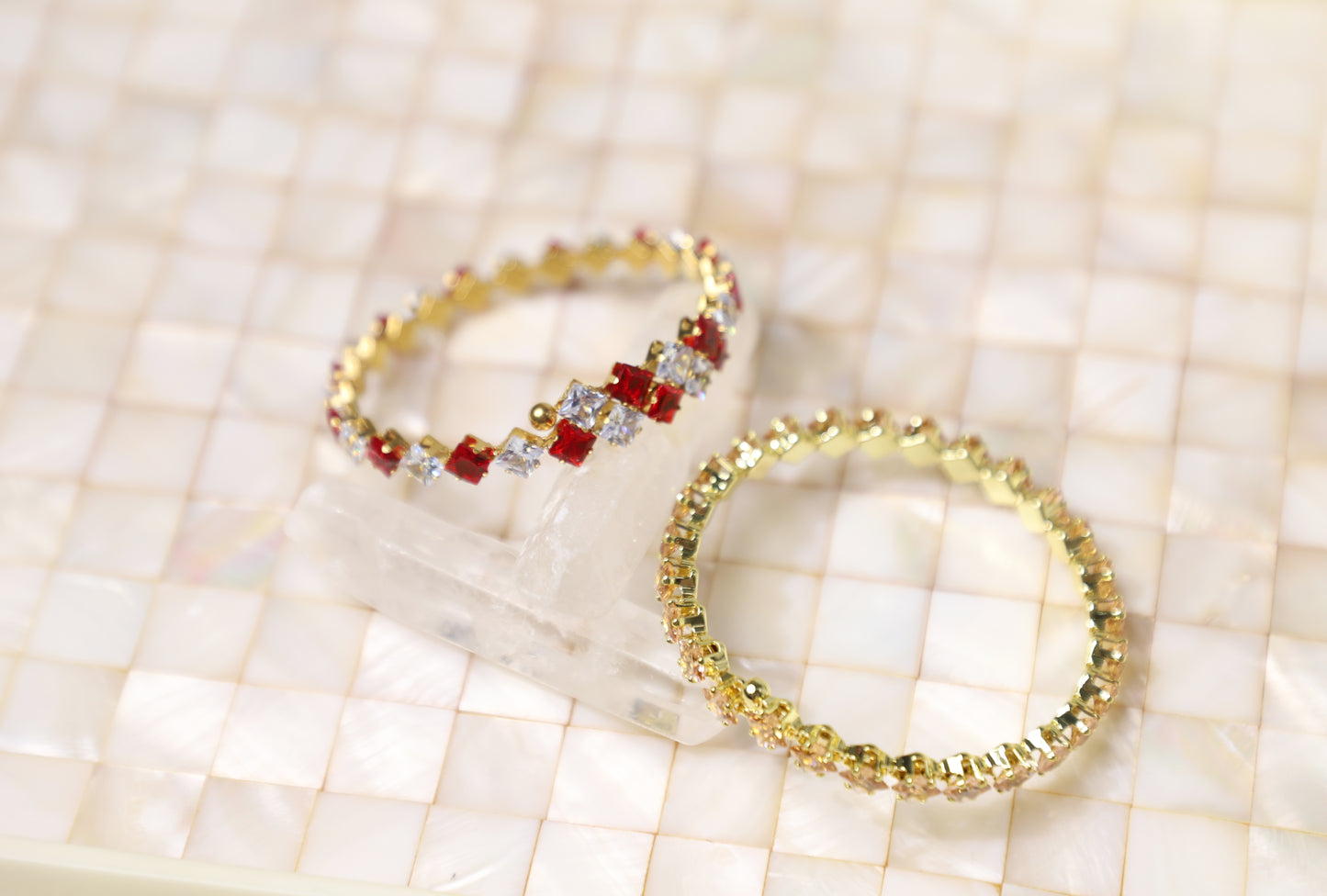 mosaic birthstone bracelet