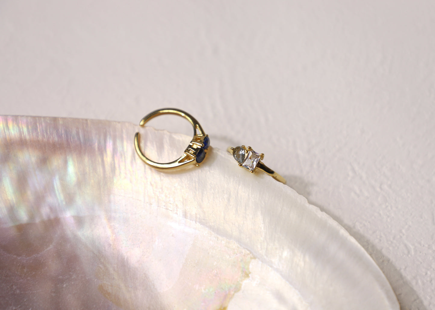Toi et Moi birthstone ring