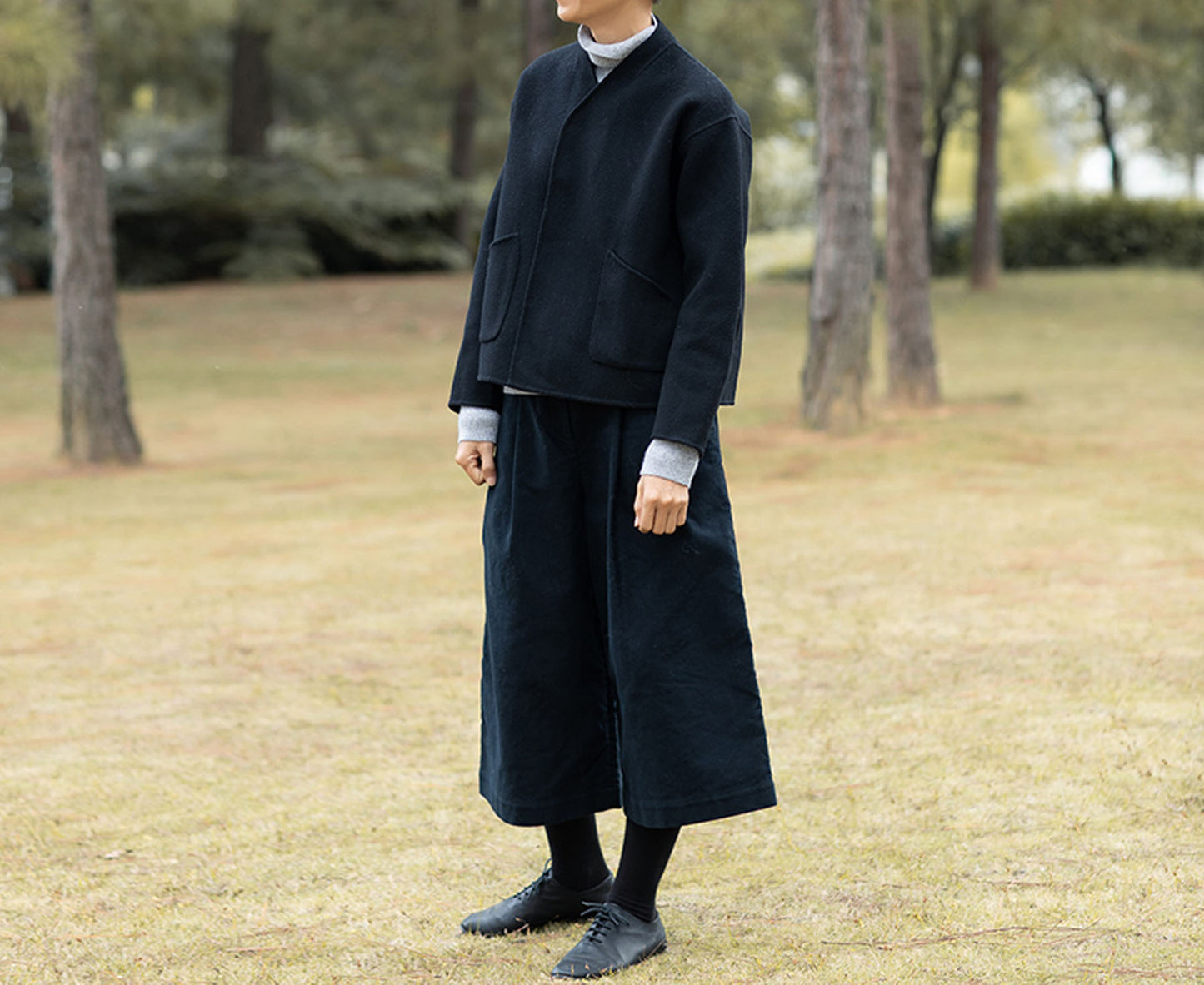 edoa Double Faced Alpaca Wool Jacket