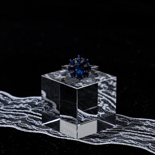 edoa Royal Sunflower Sapphire Ring