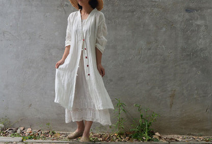 edoa Linen Gauze Cardigan