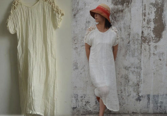 Hand Crochet Decorated Dress dr0235 268