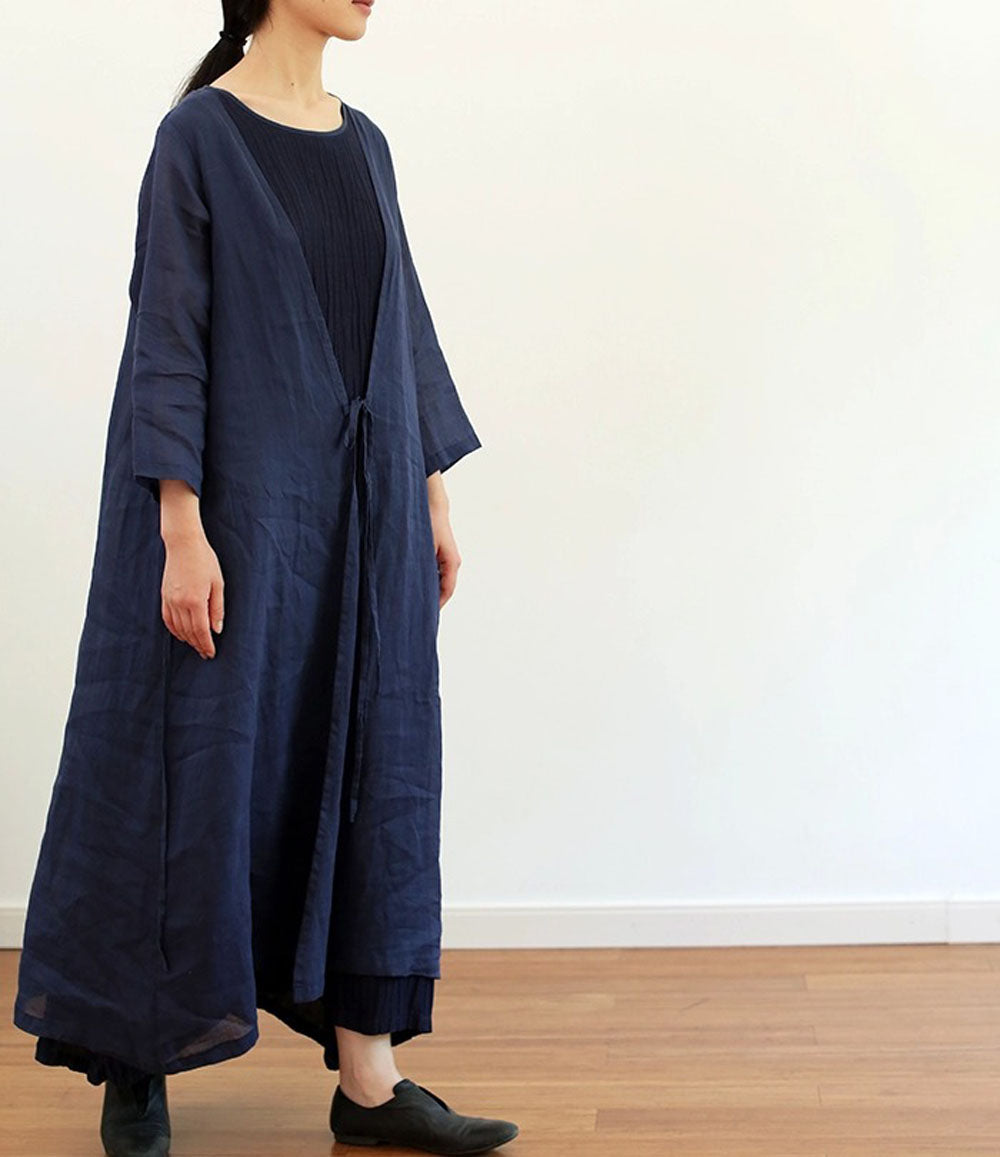 edoa Super Light Ramie Kimono Blouse Jacket (Including Inner Dress)