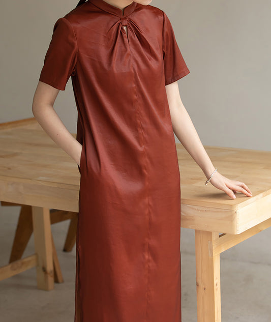 edoa Mud Silk Satin Wedding Dress
