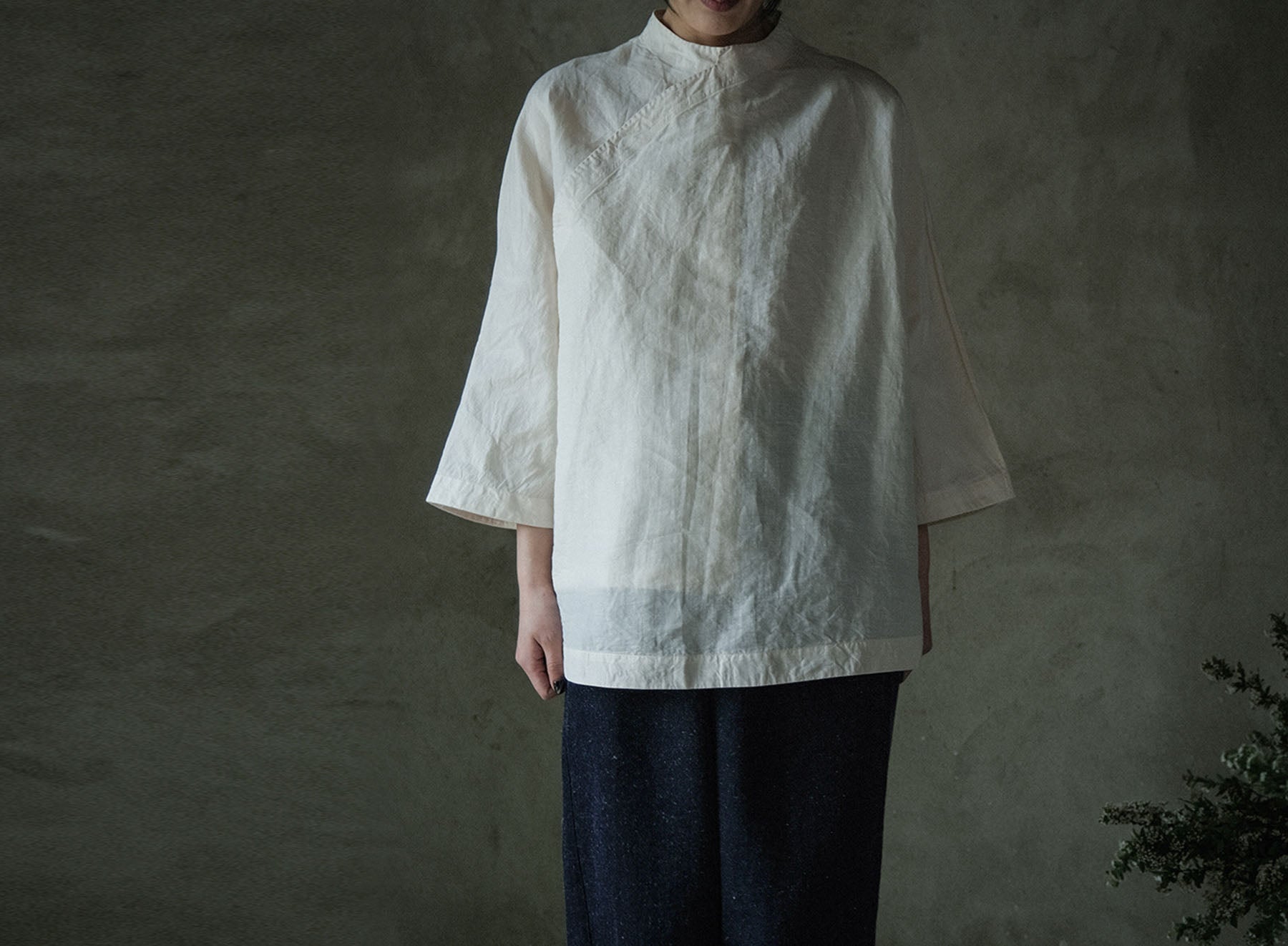 edoa Paper Cotton Chinese Top