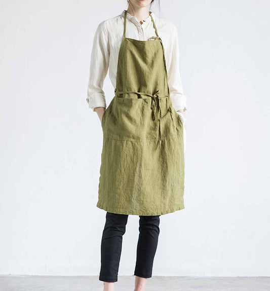 Linen Kitchen Apron dr0344 739