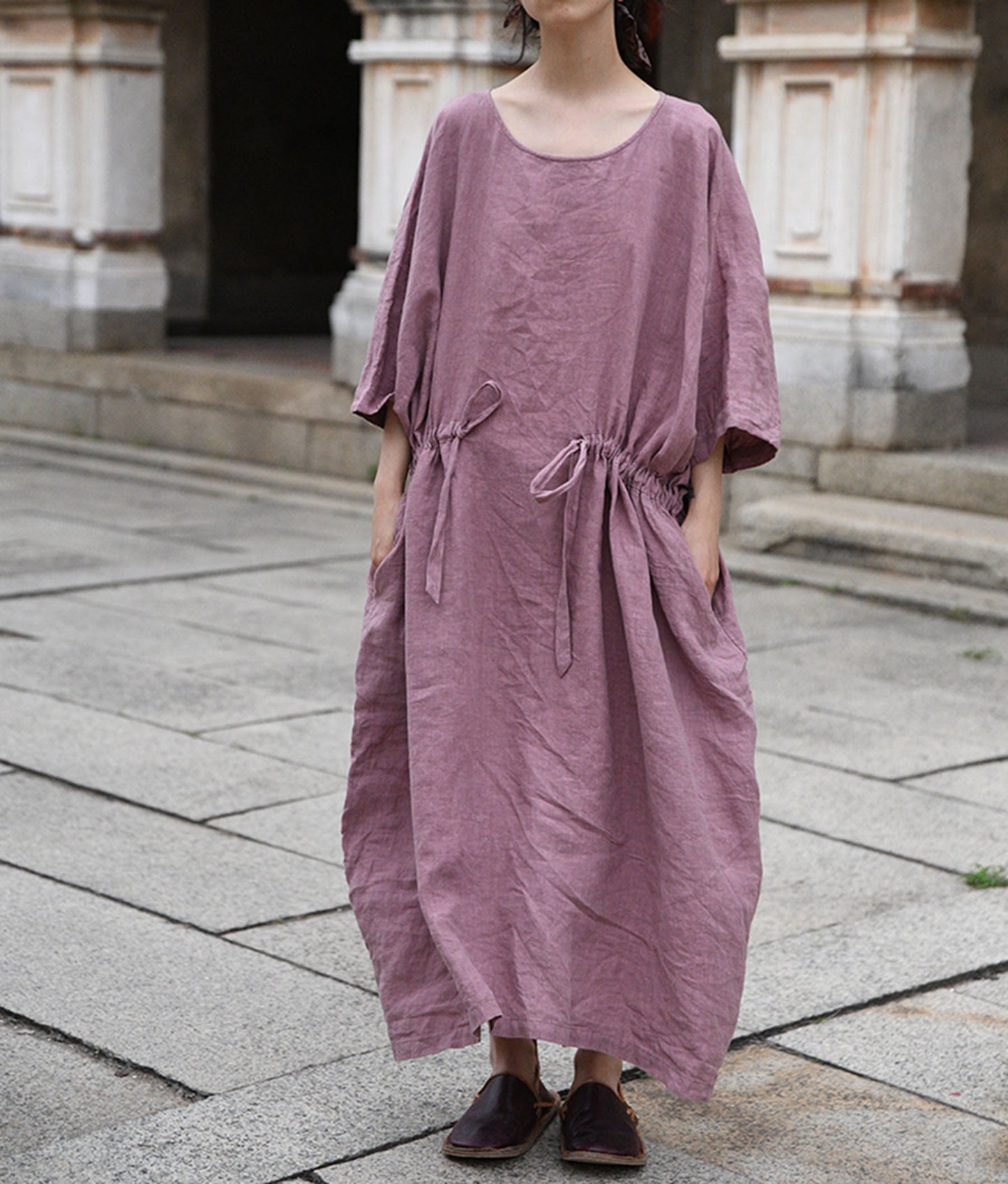 edoa Oversized Linen Tunic