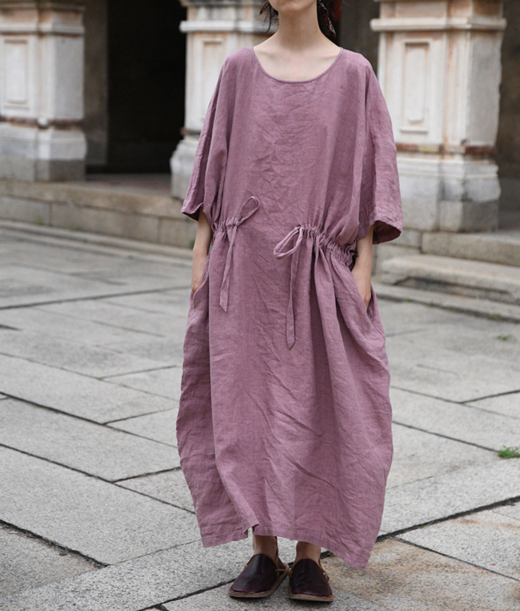 edoa Oversized Linen Tunic