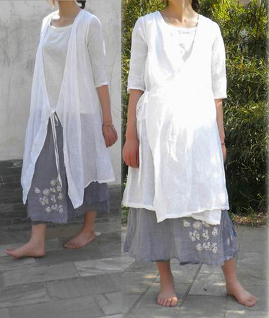 edoa ramie kimono blouse