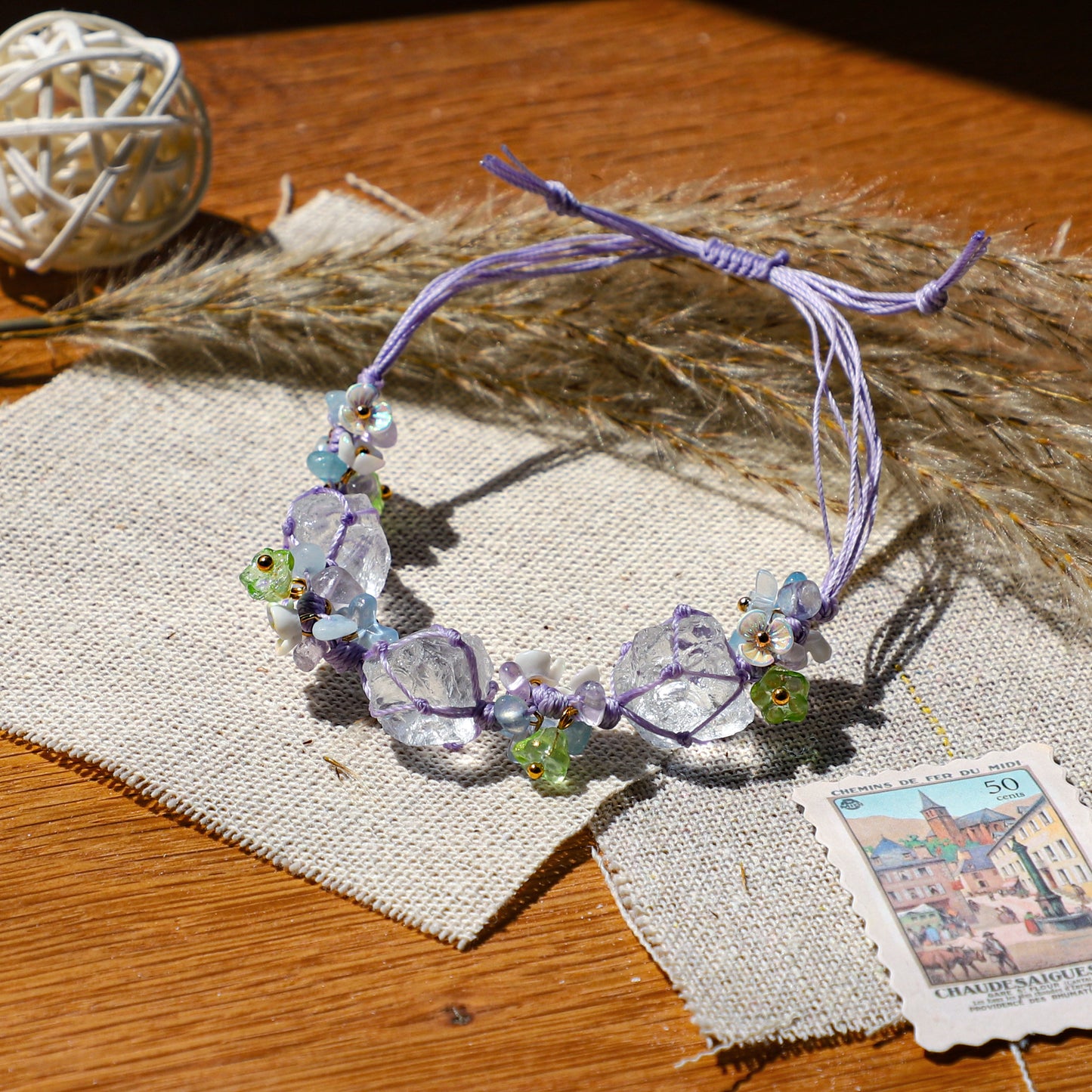 edoa Handmade Endless Summer Amethyst Bracelet