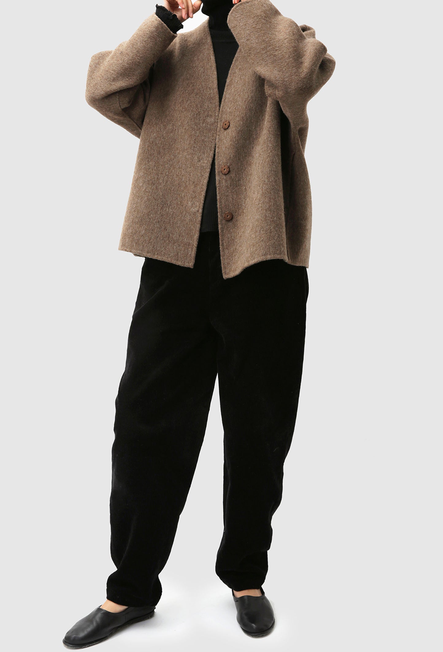 edoa  Double-faced Wool Alpaca Jacket