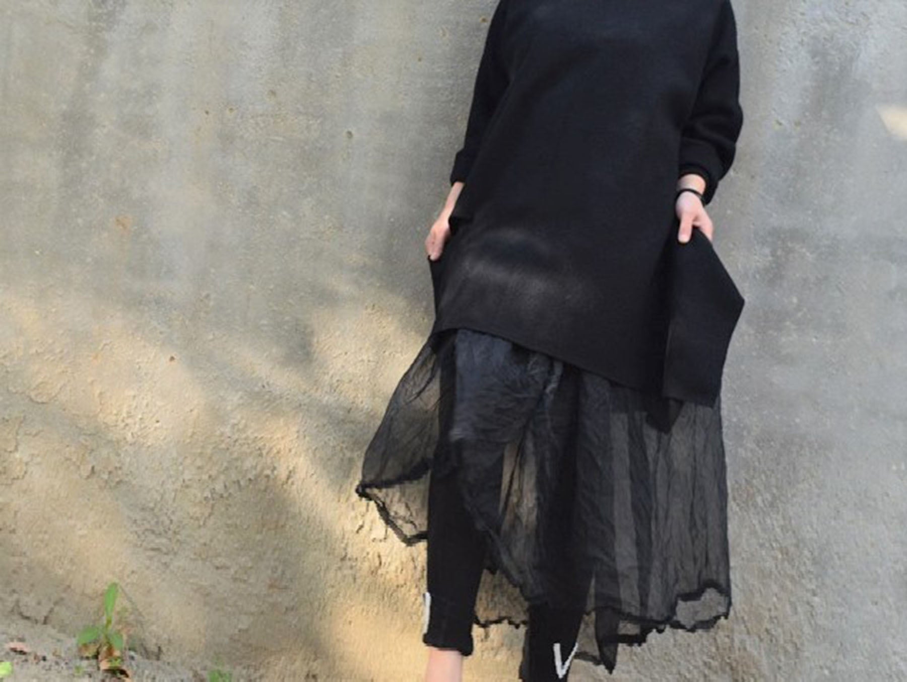 edoa Wool Cut-out Tunic